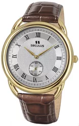 4483.2.1069 pvd-y, white dial, brown leather