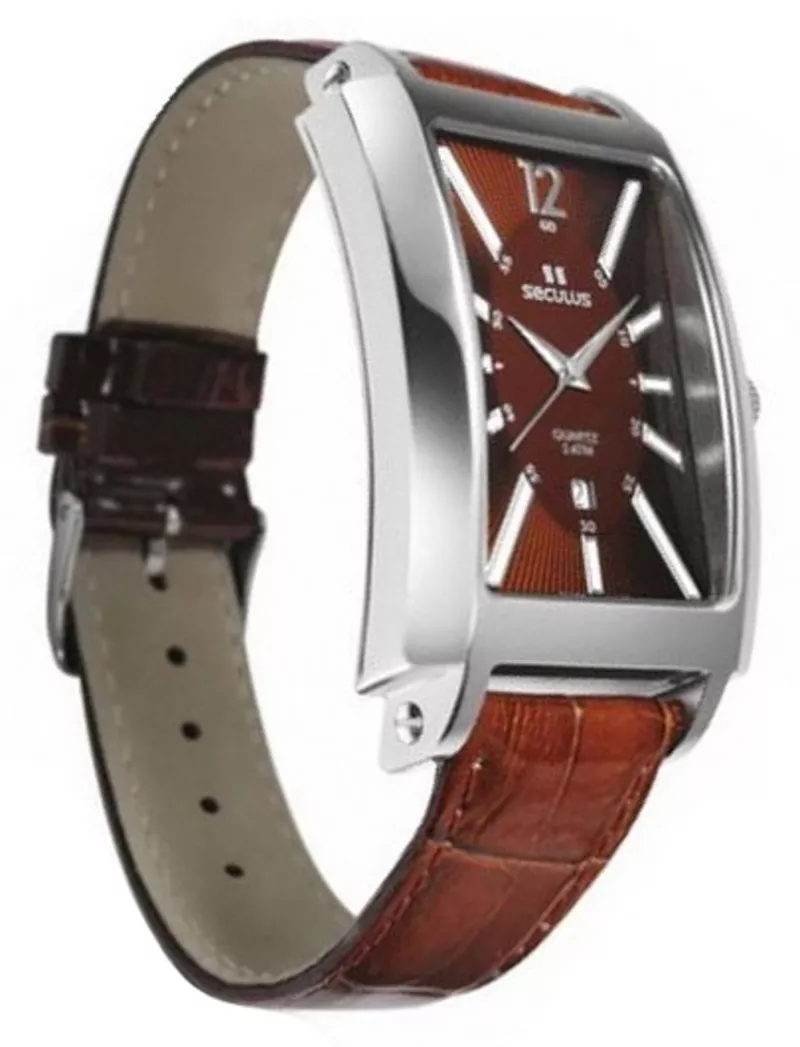 Часы Seculus 4476.1.505 ss case, brown dial, brown leather