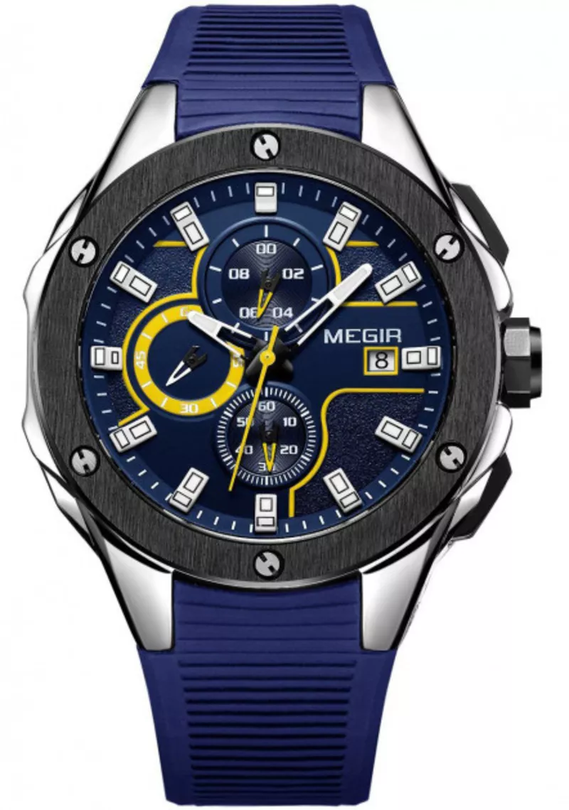Часы Megir Black Blue MG2053