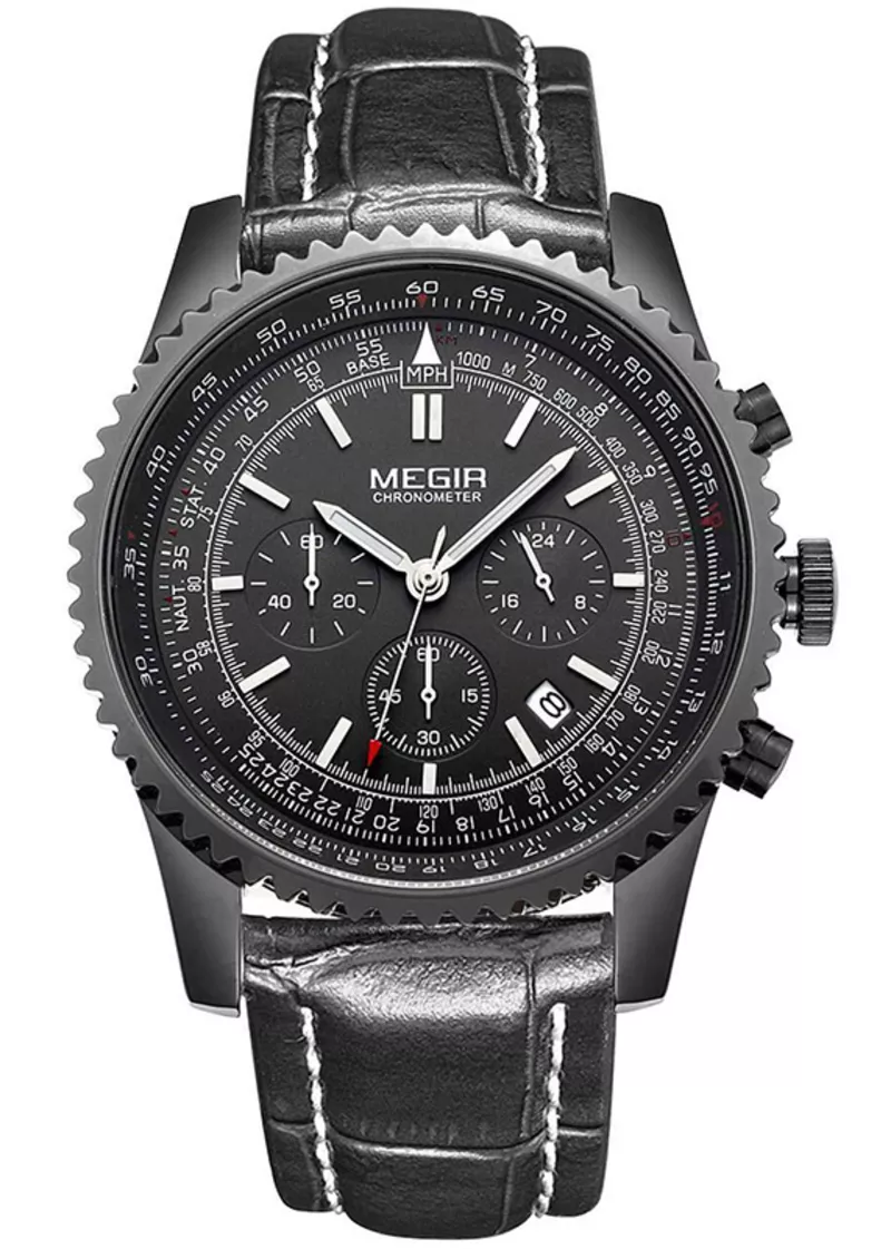 Часы Megir Black MG2007