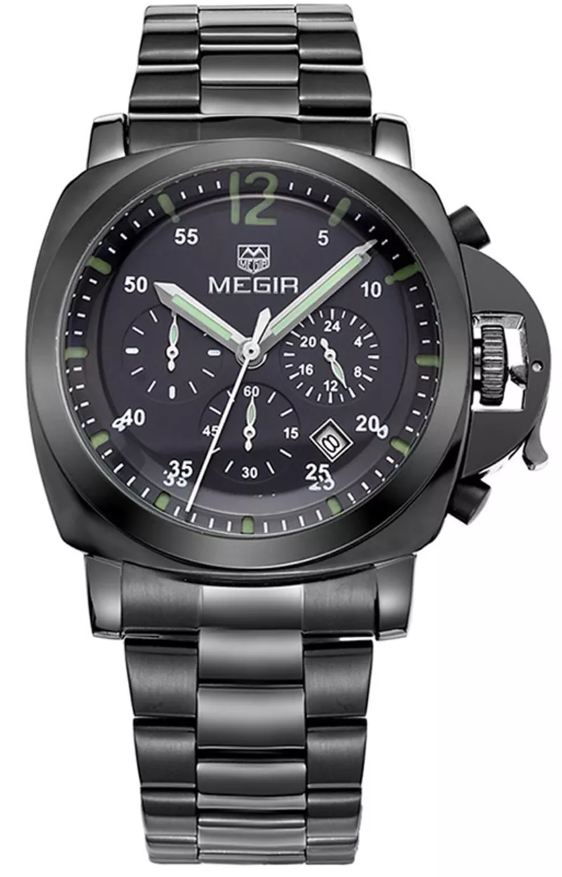 Часы Megir Black MG3006 SS