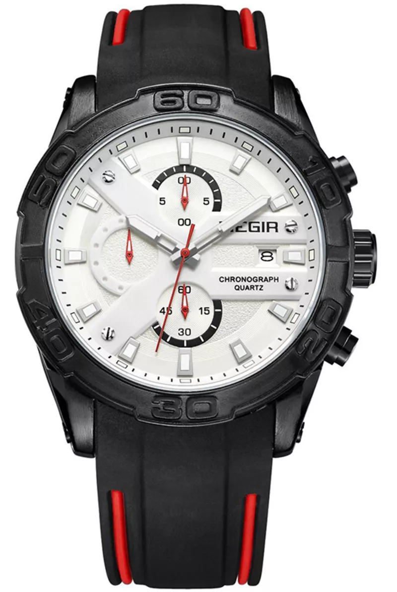 Часы Megir Black White Black MG2055