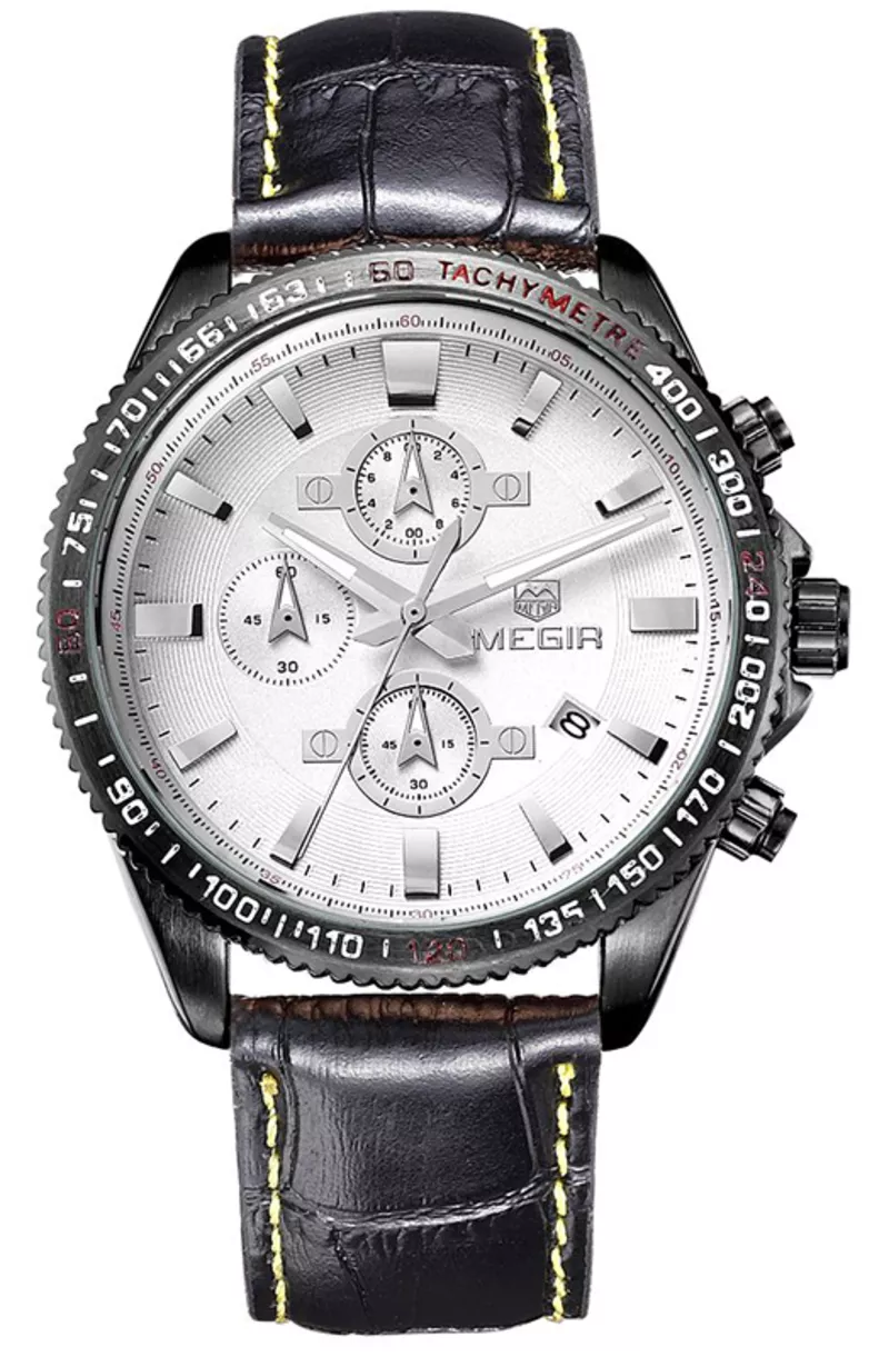 Часы Megir Black White Black MG3001