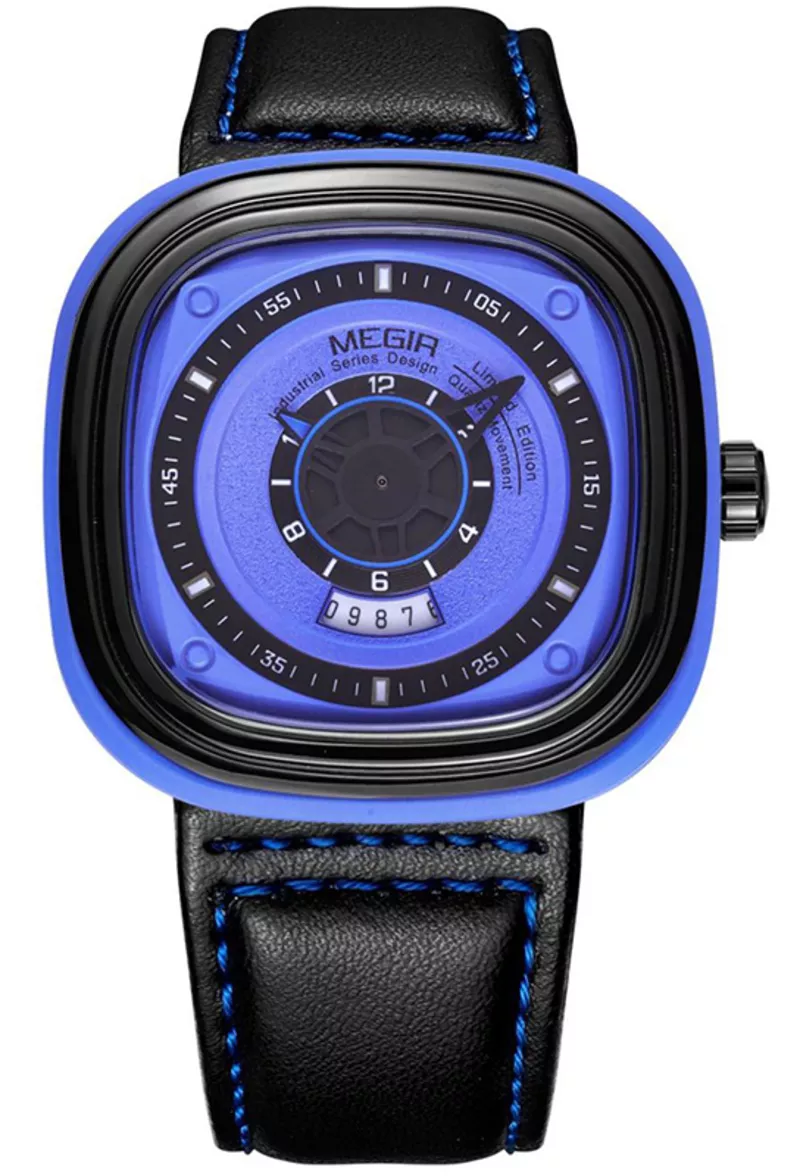 Часы Megir Blue Black MG2027