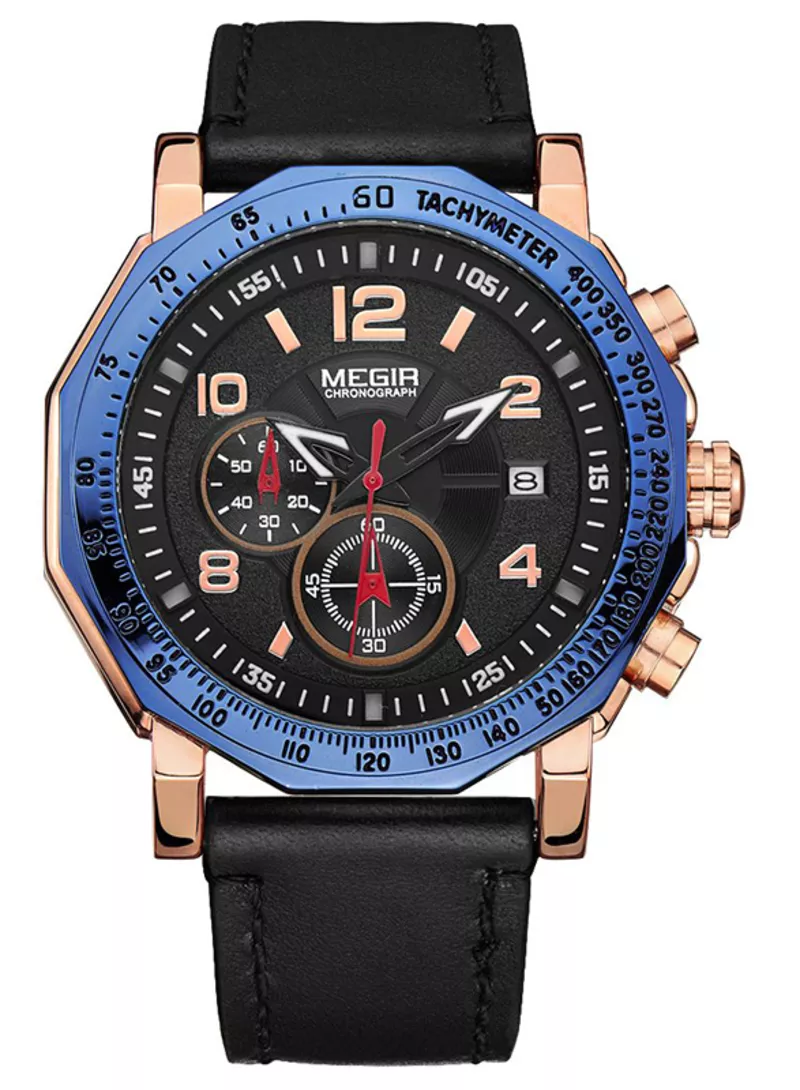 Часы Megir Blue Black MG2048