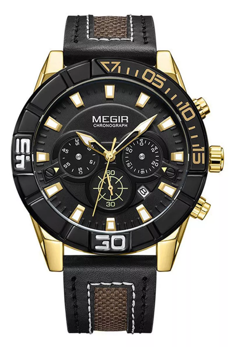 Часы Megir Gold Black MG2066
