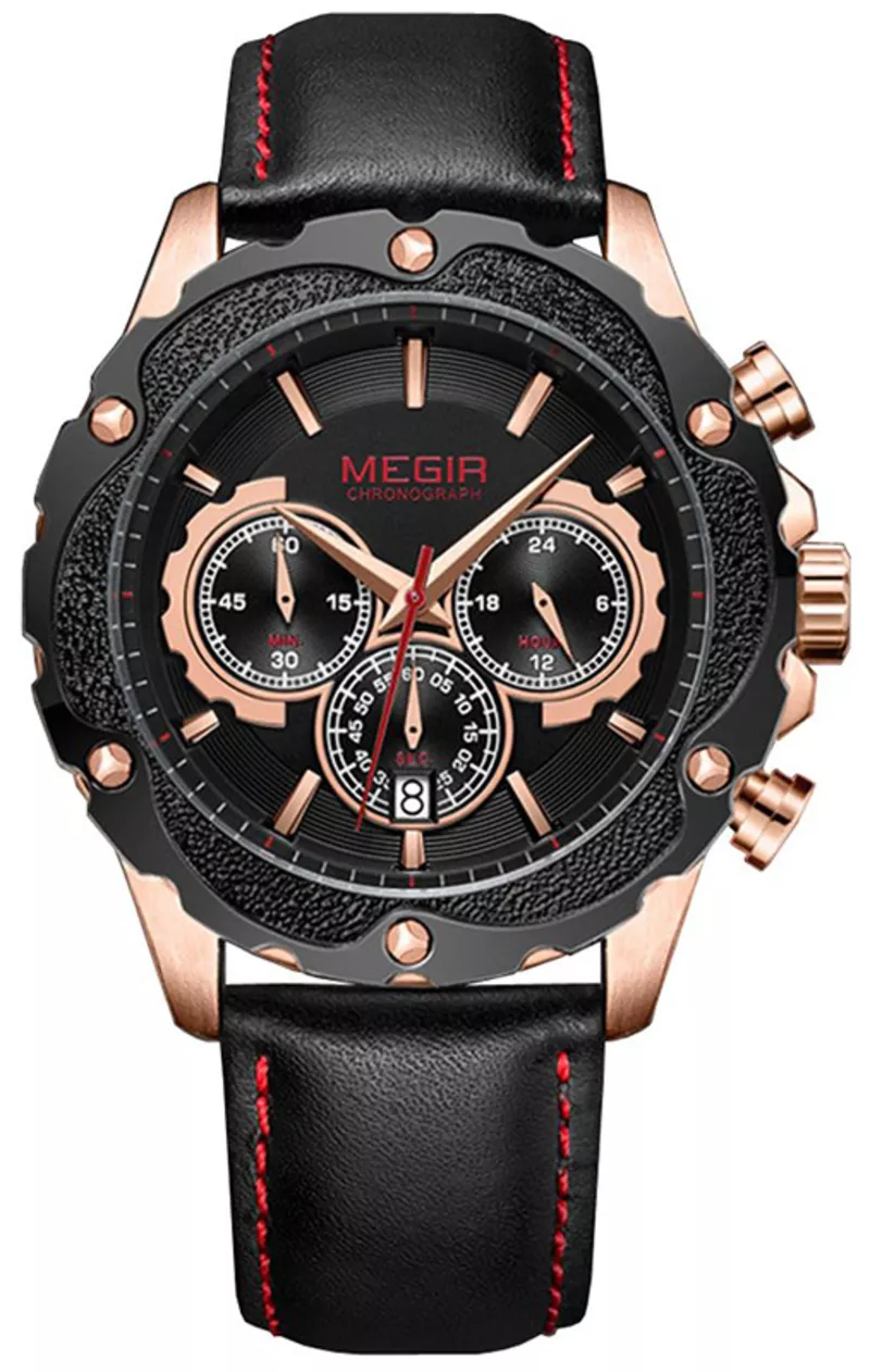 Часы Megir Gold Black MG2070