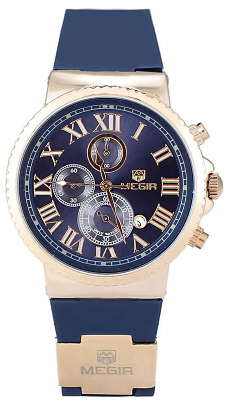 Часы Megir Gold Blue MG3007