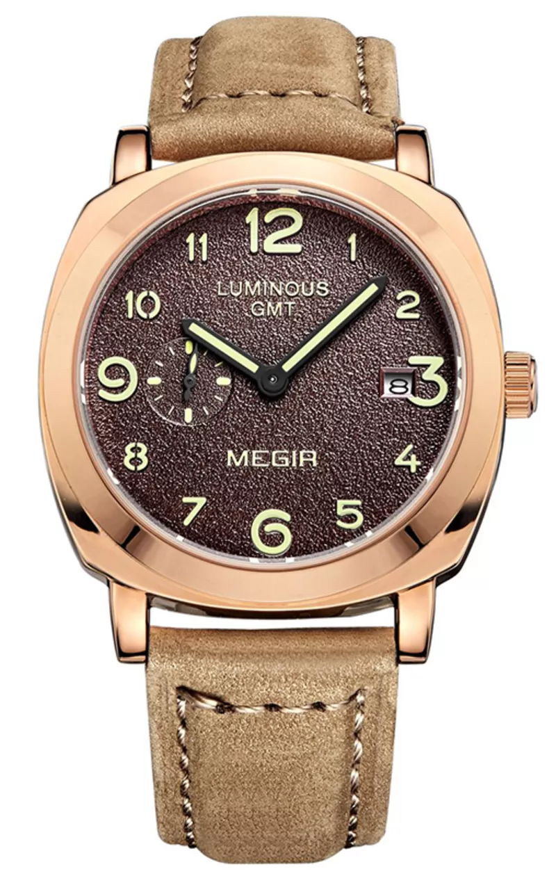 Часы Megir Gold L.Brown MG1046