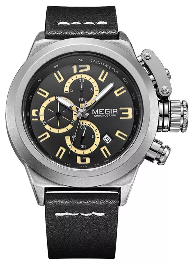 Часы Megir Silver Black MG2029