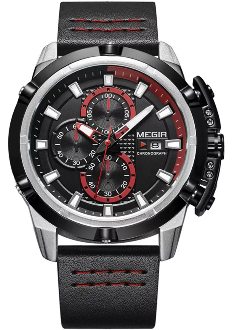 Часы Megir Silver Black MG2062