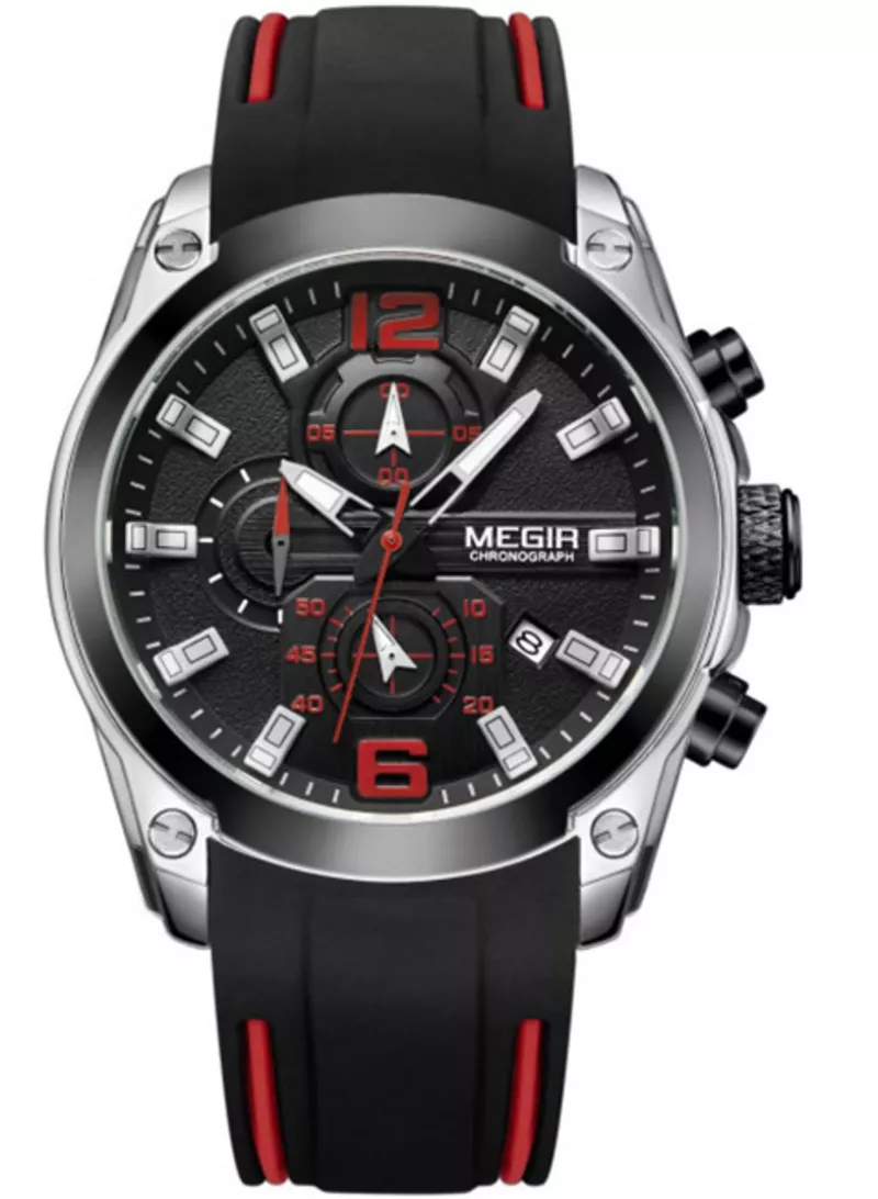 Часы Megir Silver Black MG2063