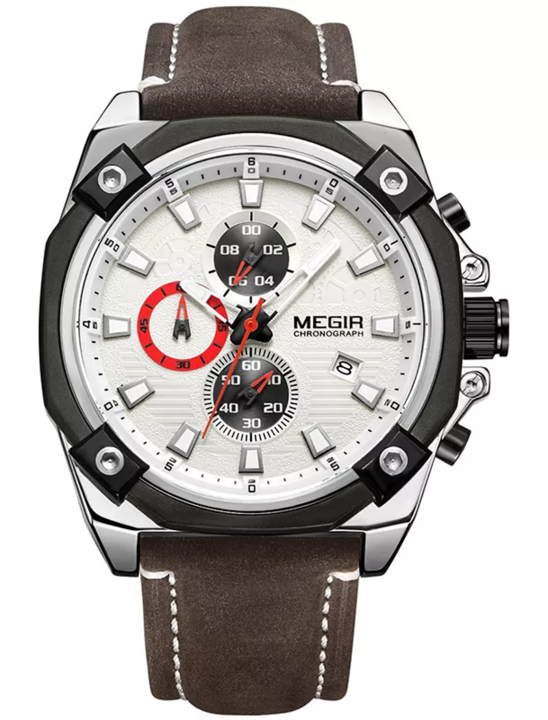 Часы Megir Silver Brown MG2054
