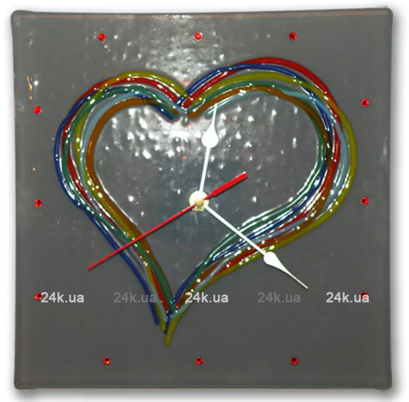 Часы Romantic Glass Сердце