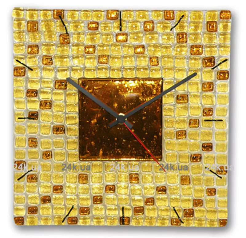 Алмазная мозаика часы Восточный аромат на подрамнике 30х30
