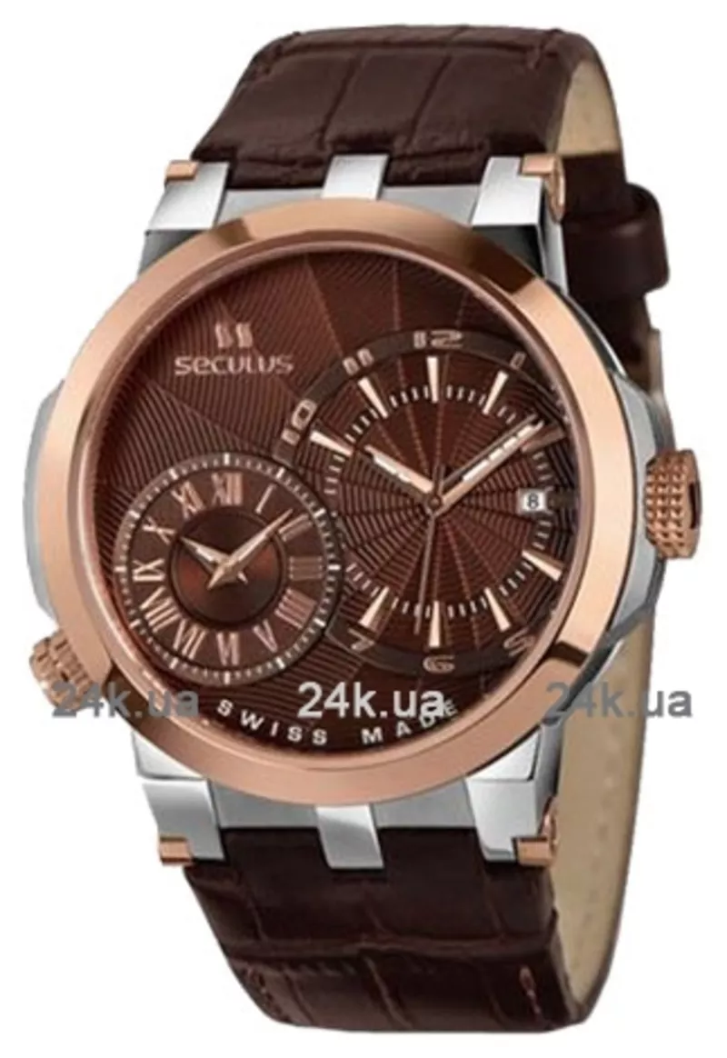Часы Seculus 4511.5.775/751 brown, ss-r, brown leather