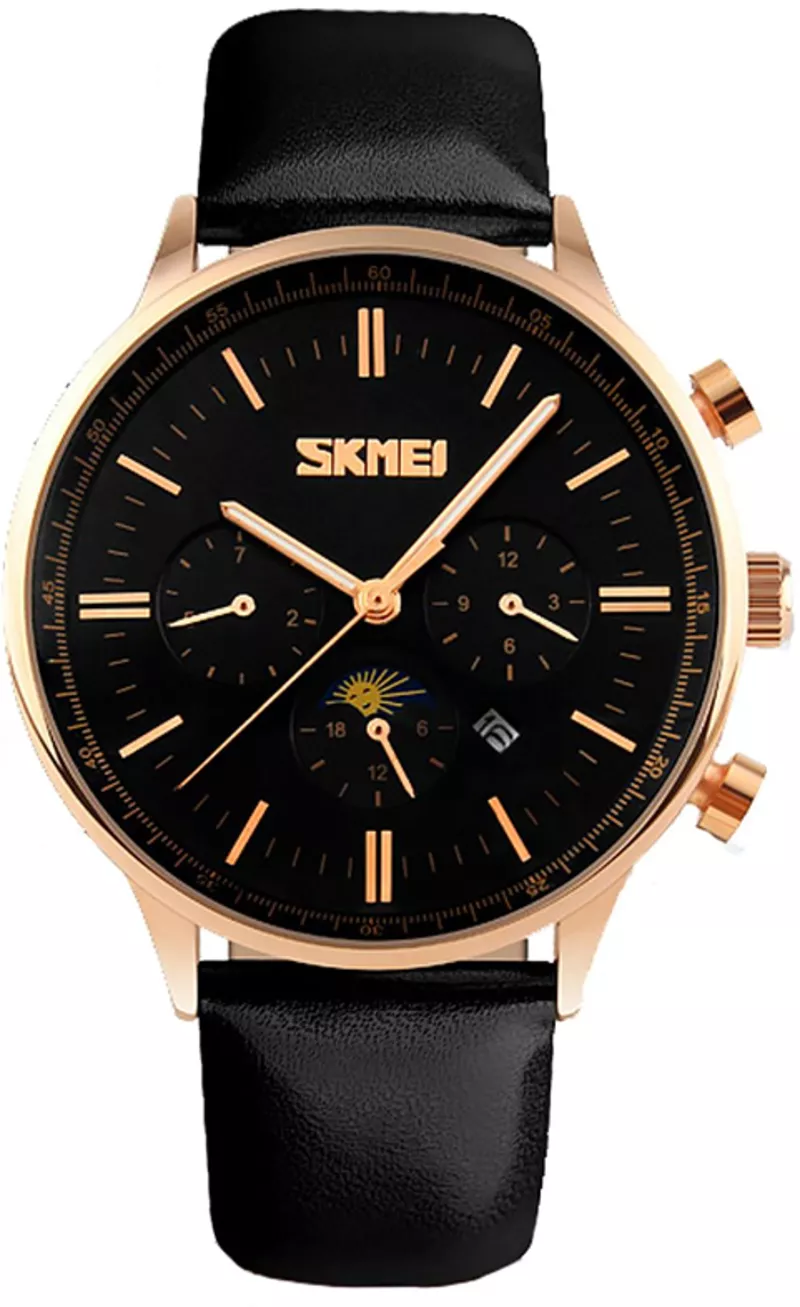 Часы Skmei 9117 Gold Case Black Dail BOX