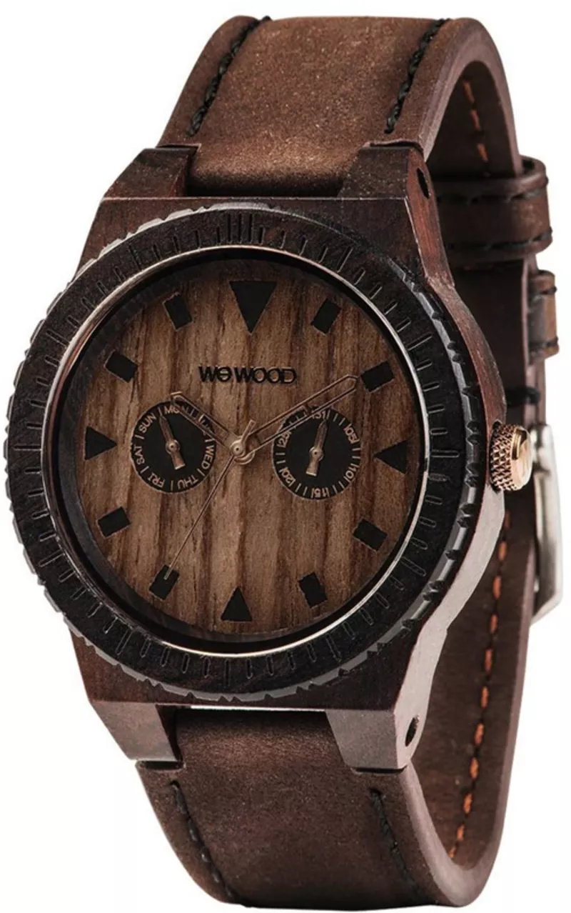 Часы WeWood Leo Leather Chocolate