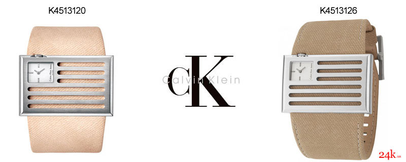 Бежевые часы Calvin Klein
